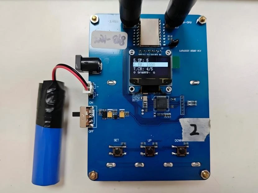 LoRa2021 DEMO V1.0 現(xiàn)場測試板